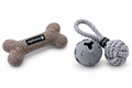 Bone chew toy and rope toys