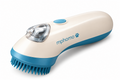 Teal pet grooming brush