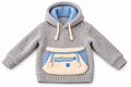 Grey and blue cozy pet hoodie
